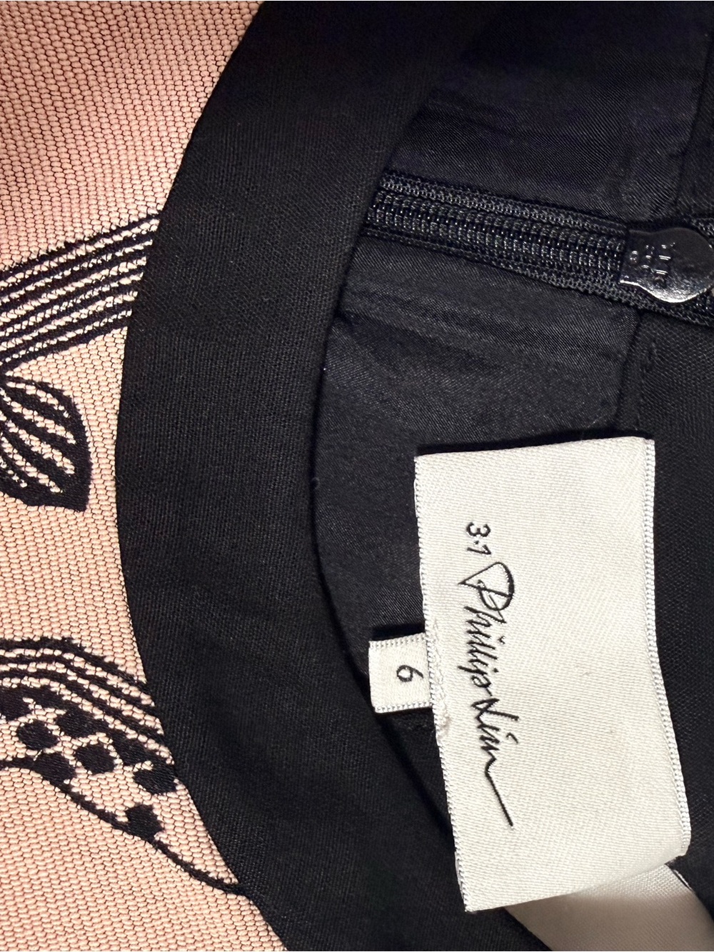 Phillip Lim -  Women’s Dress - Black and light peach/pink